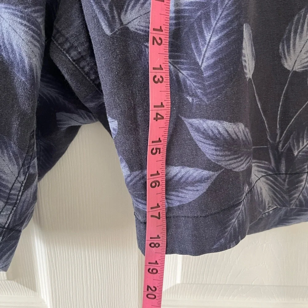 J. Crew Navy Leaf Print Men's Shorts